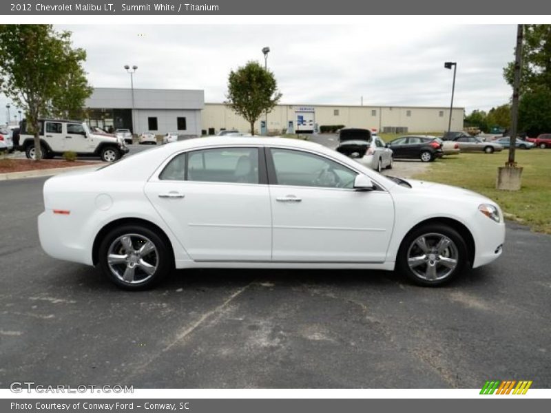 Summit White / Titanium 2012 Chevrolet Malibu LT