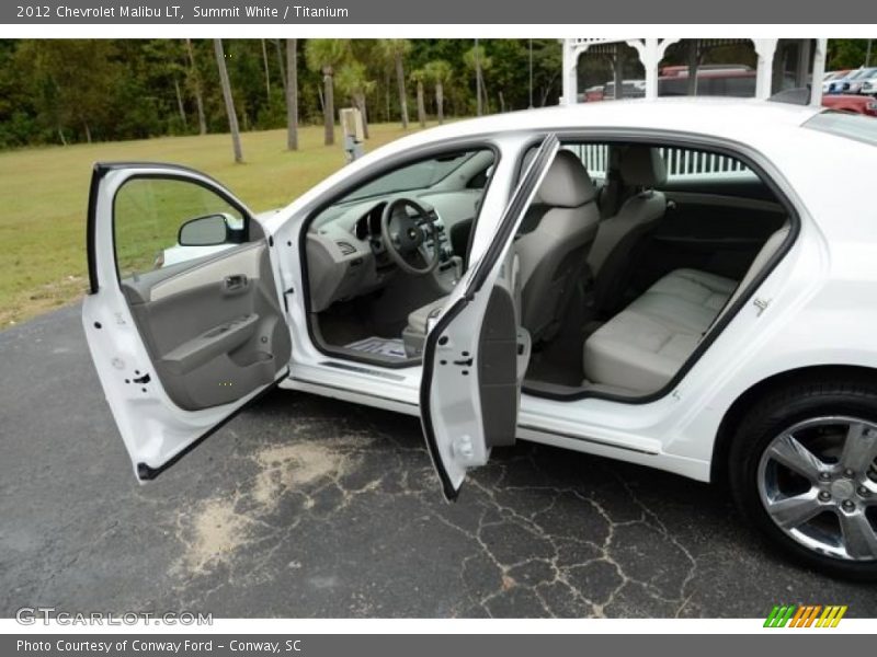 Summit White / Titanium 2012 Chevrolet Malibu LT