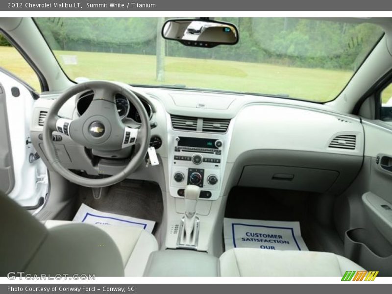 Summit White / Titanium 2012 Chevrolet Malibu LT
