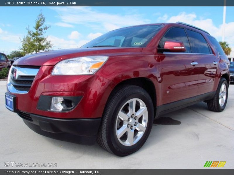 Red Jewel / Tan 2008 Saturn Outlook XR