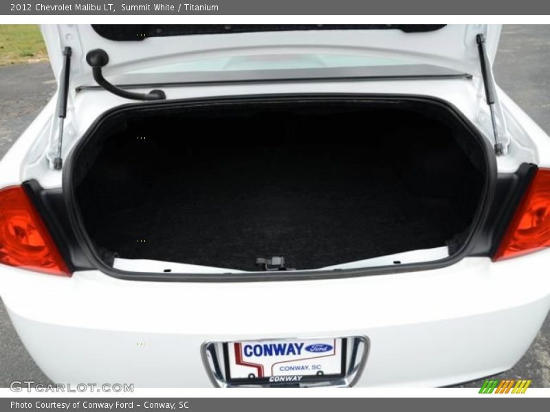 Summit White / Titanium 2012 Chevrolet Malibu LT