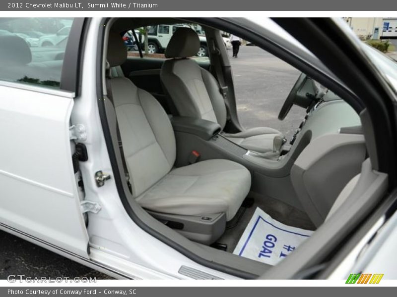 Summit White / Titanium 2012 Chevrolet Malibu LT