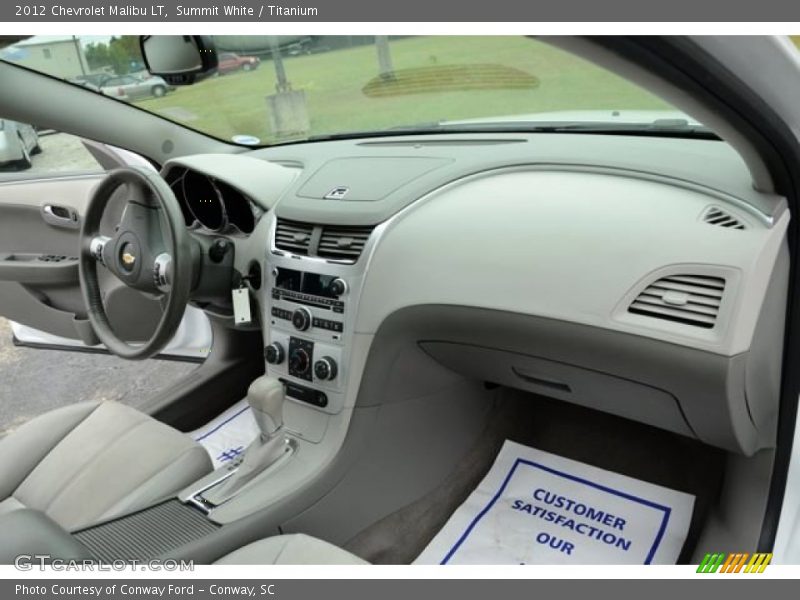 Summit White / Titanium 2012 Chevrolet Malibu LT