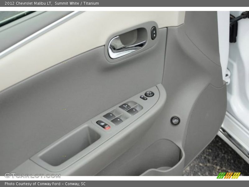 Summit White / Titanium 2012 Chevrolet Malibu LT