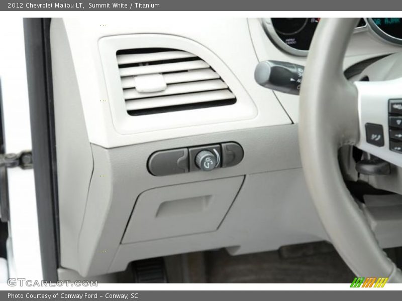 Summit White / Titanium 2012 Chevrolet Malibu LT