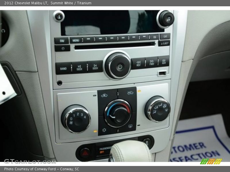 Summit White / Titanium 2012 Chevrolet Malibu LT