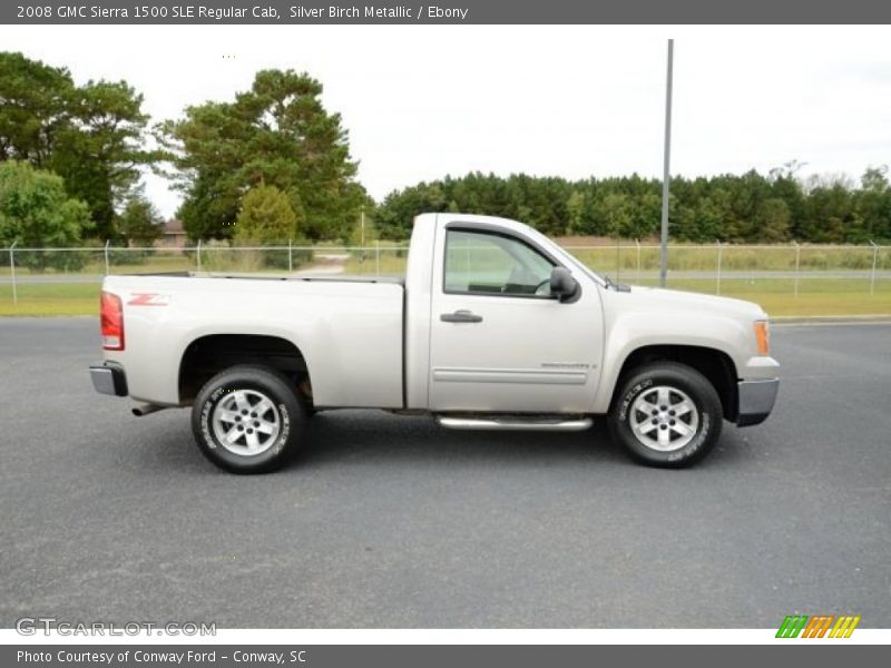 Silver Birch Metallic / Ebony 2008 GMC Sierra 1500 SLE Regular Cab
