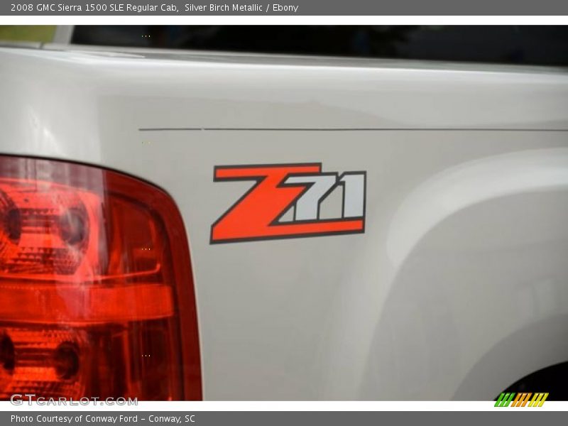 Silver Birch Metallic / Ebony 2008 GMC Sierra 1500 SLE Regular Cab