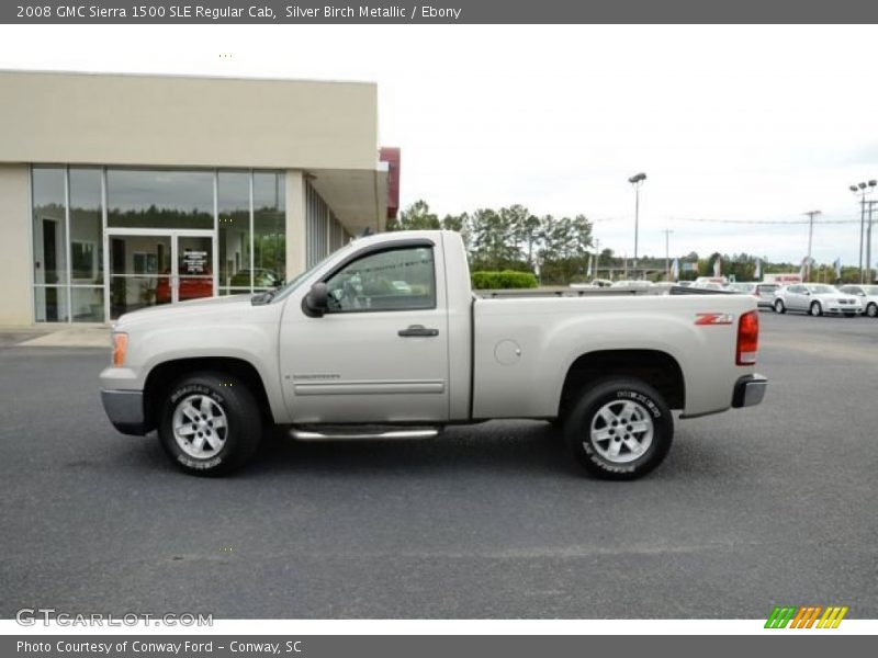 Silver Birch Metallic / Ebony 2008 GMC Sierra 1500 SLE Regular Cab