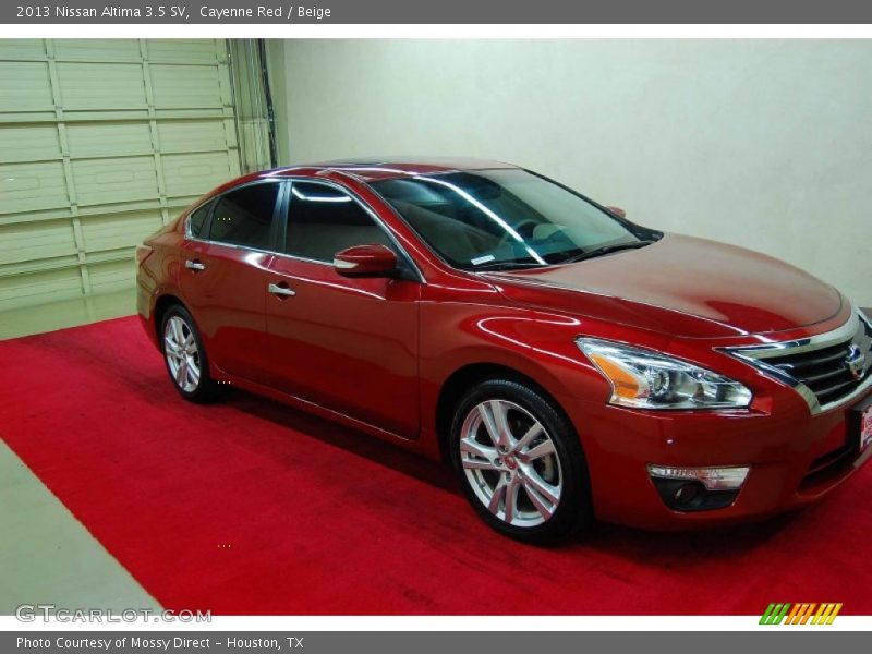 Cayenne Red / Beige 2013 Nissan Altima 3.5 SV