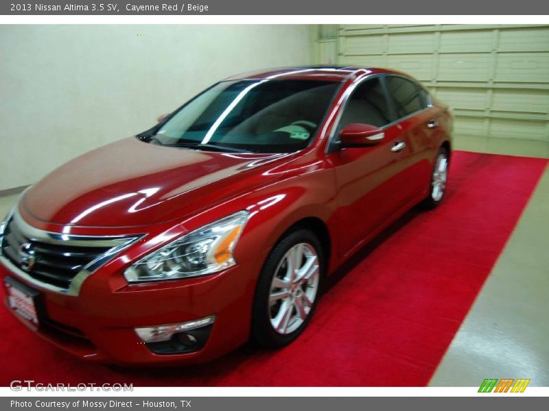 Cayenne Red / Beige 2013 Nissan Altima 3.5 SV