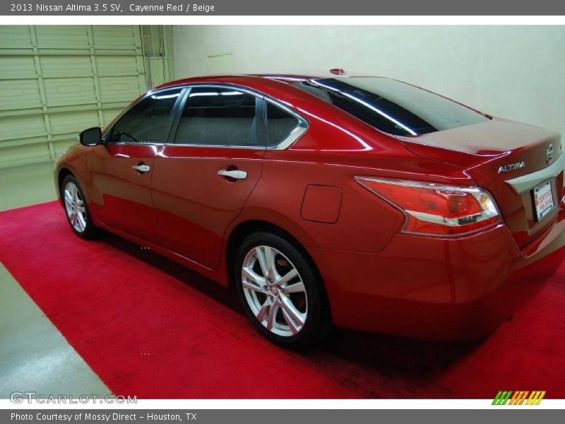 Cayenne Red / Beige 2013 Nissan Altima 3.5 SV