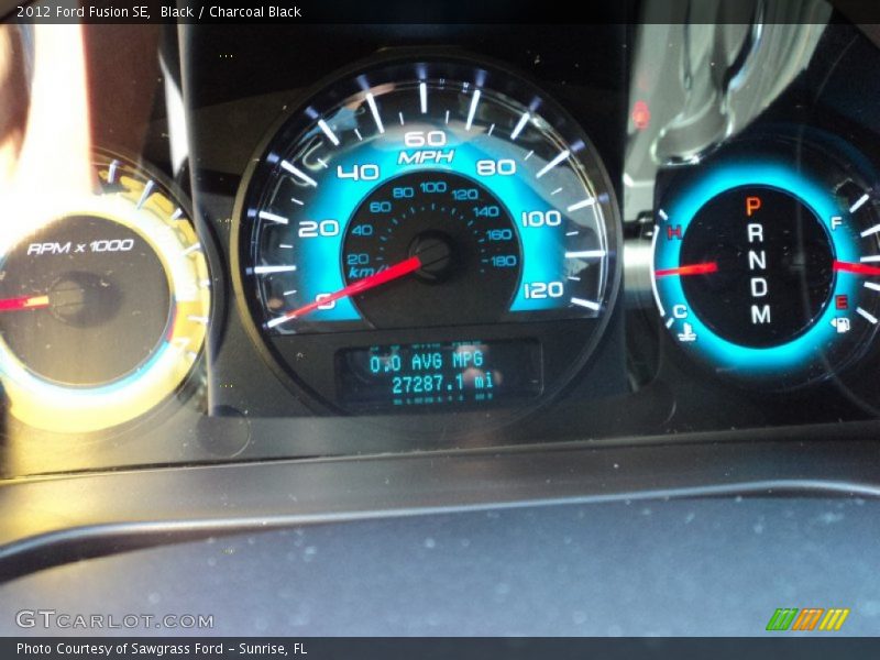 Black / Charcoal Black 2012 Ford Fusion SE