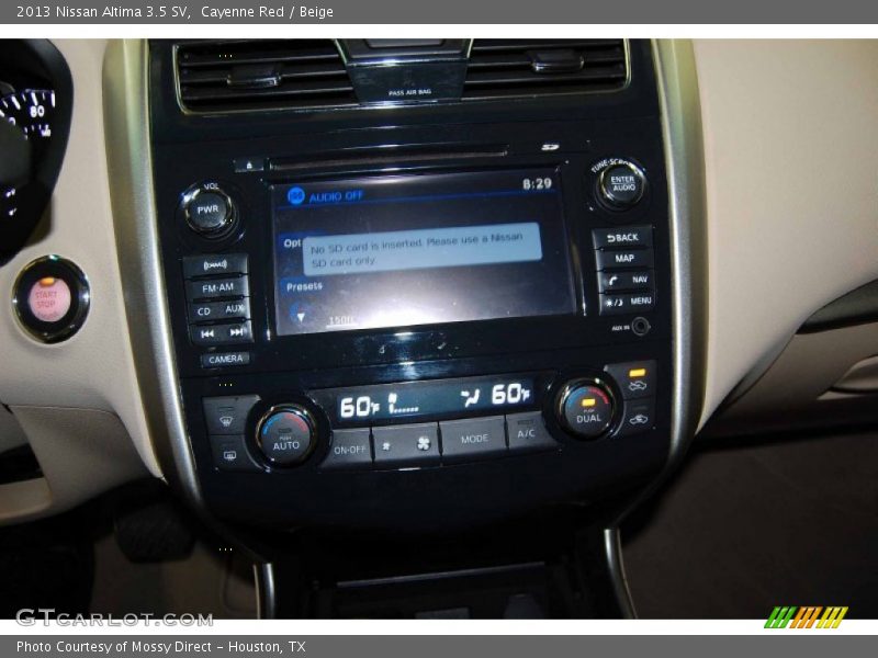 Cayenne Red / Beige 2013 Nissan Altima 3.5 SV