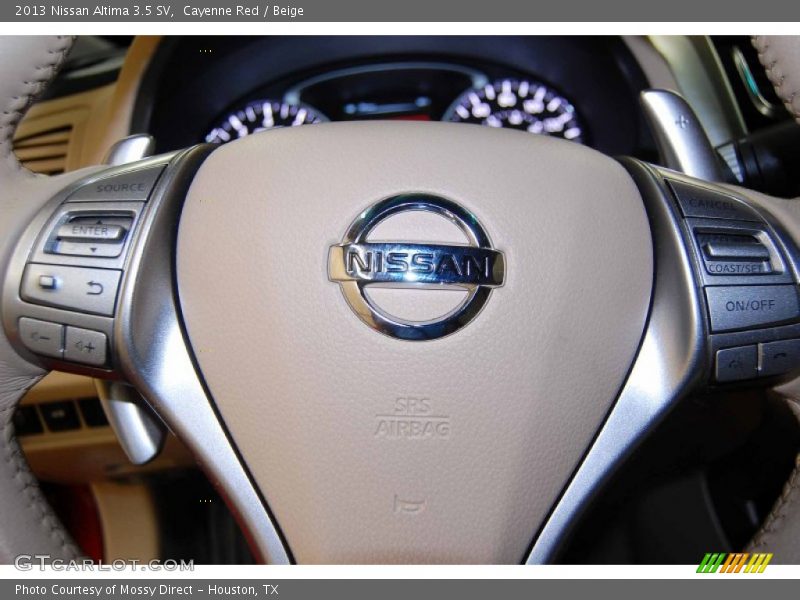 Cayenne Red / Beige 2013 Nissan Altima 3.5 SV