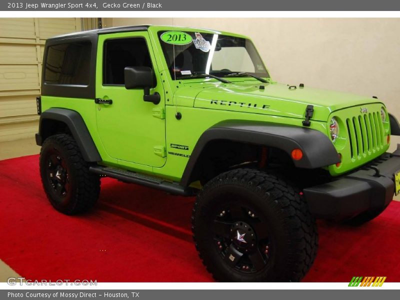 Gecko Green / Black 2013 Jeep Wrangler Sport 4x4