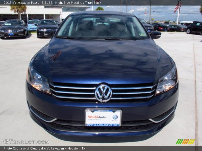 Night Blue Metallic / Titan Black 2013 Volkswagen Passat 2.5L SE