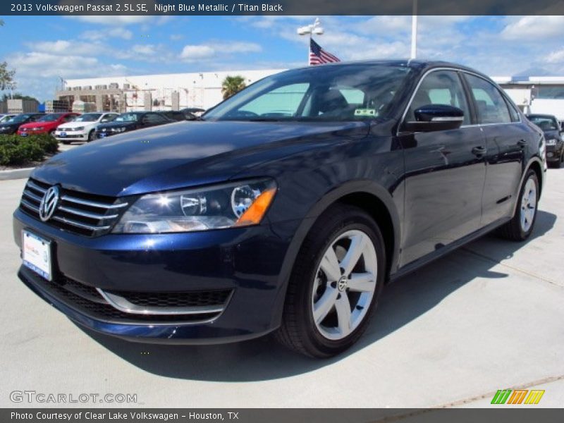 Night Blue Metallic / Titan Black 2013 Volkswagen Passat 2.5L SE