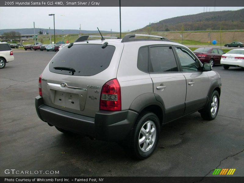 Smart Silver / Gray 2005 Hyundai Santa Fe GLS 4WD