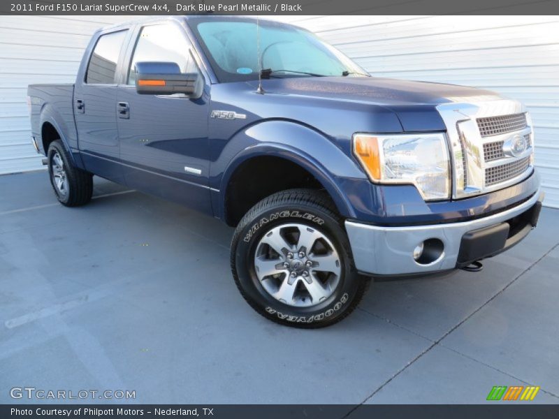 Dark Blue Pearl Metallic / Black 2011 Ford F150 Lariat SuperCrew 4x4