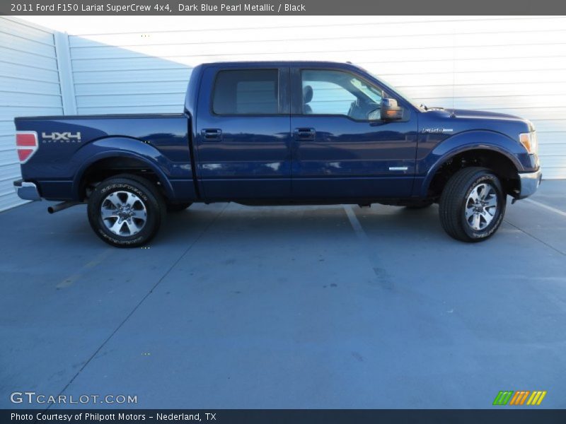 Dark Blue Pearl Metallic / Black 2011 Ford F150 Lariat SuperCrew 4x4