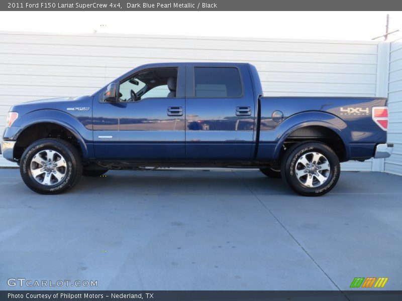 Dark Blue Pearl Metallic / Black 2011 Ford F150 Lariat SuperCrew 4x4