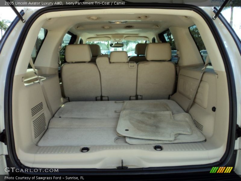 Ivory Parchment Tri-Coat / Camel 2005 Lincoln Aviator Luxury AWD