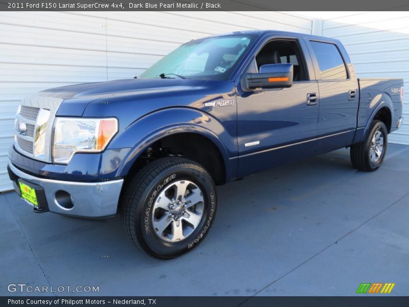 Dark Blue Pearl Metallic / Black 2011 Ford F150 Lariat SuperCrew 4x4