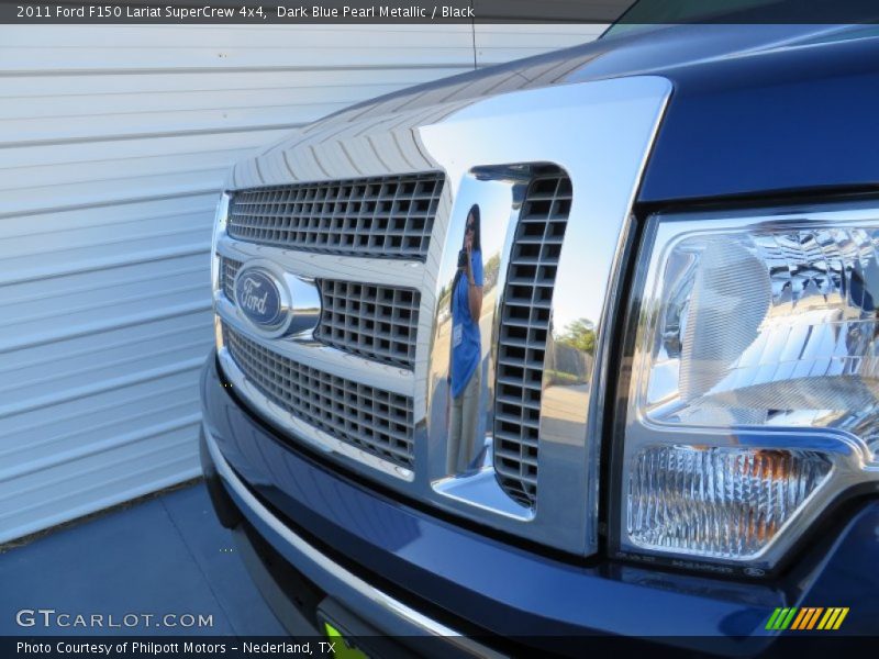 Dark Blue Pearl Metallic / Black 2011 Ford F150 Lariat SuperCrew 4x4