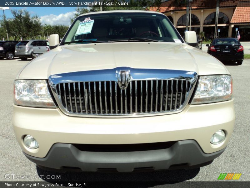 Ivory Parchment Tri-Coat / Camel 2005 Lincoln Aviator Luxury AWD
