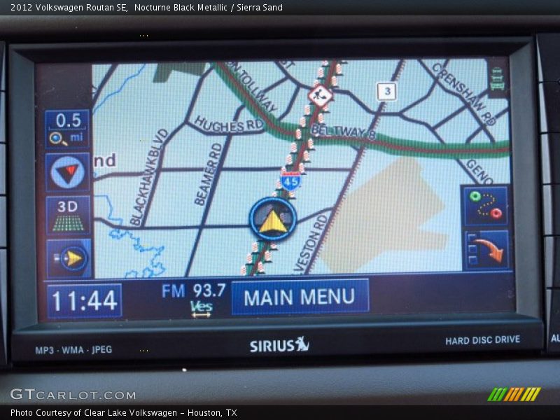 Nocturne Black Metallic / Sierra Sand 2012 Volkswagen Routan SE