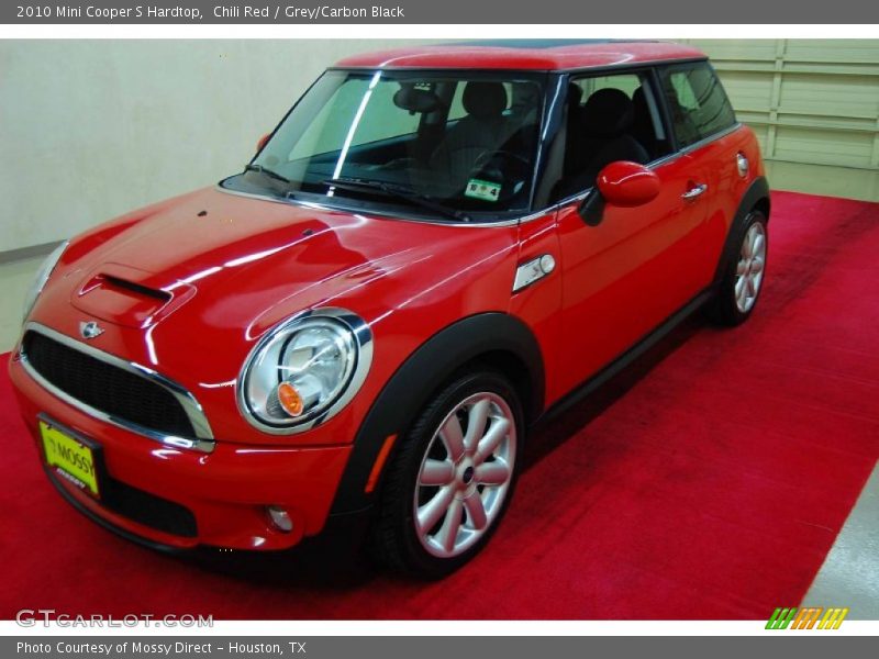 Chili Red / Grey/Carbon Black 2010 Mini Cooper S Hardtop