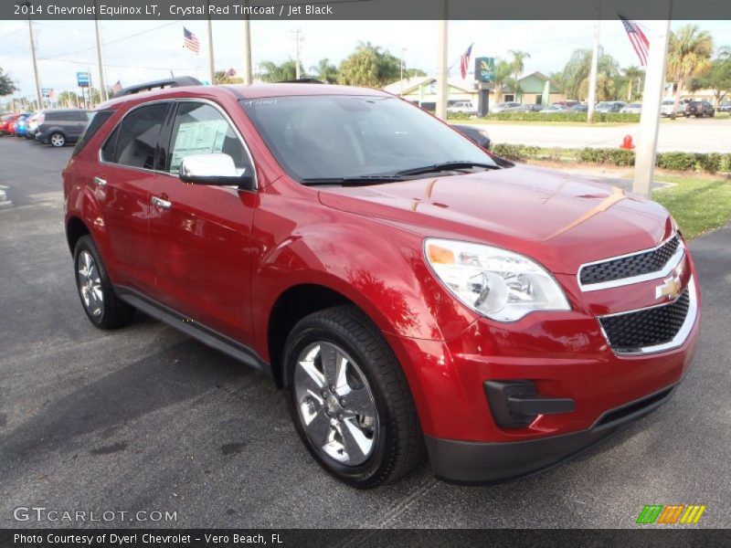 Crystal Red Tintcoat / Jet Black 2014 Chevrolet Equinox LT