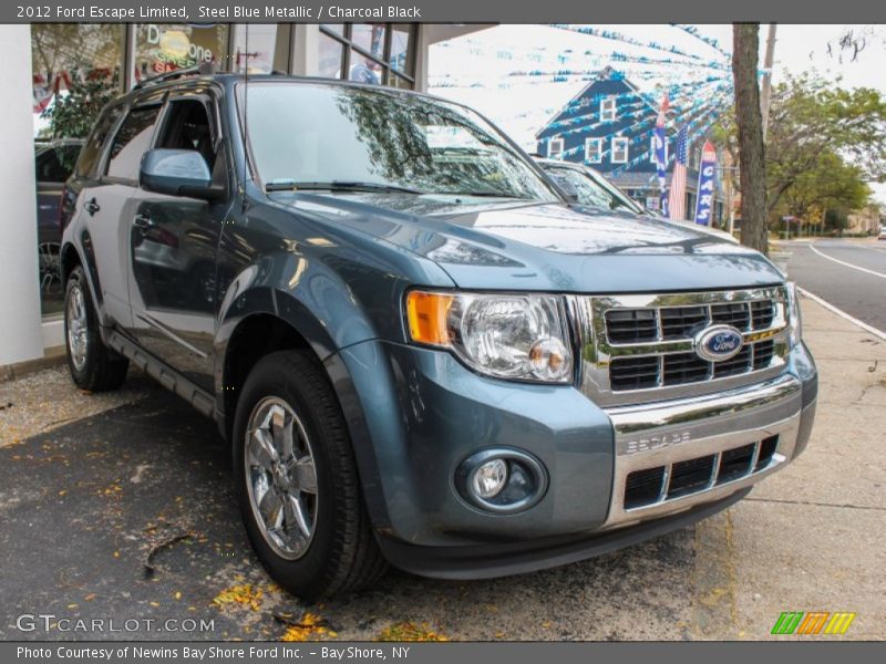 Steel Blue Metallic / Charcoal Black 2012 Ford Escape Limited
