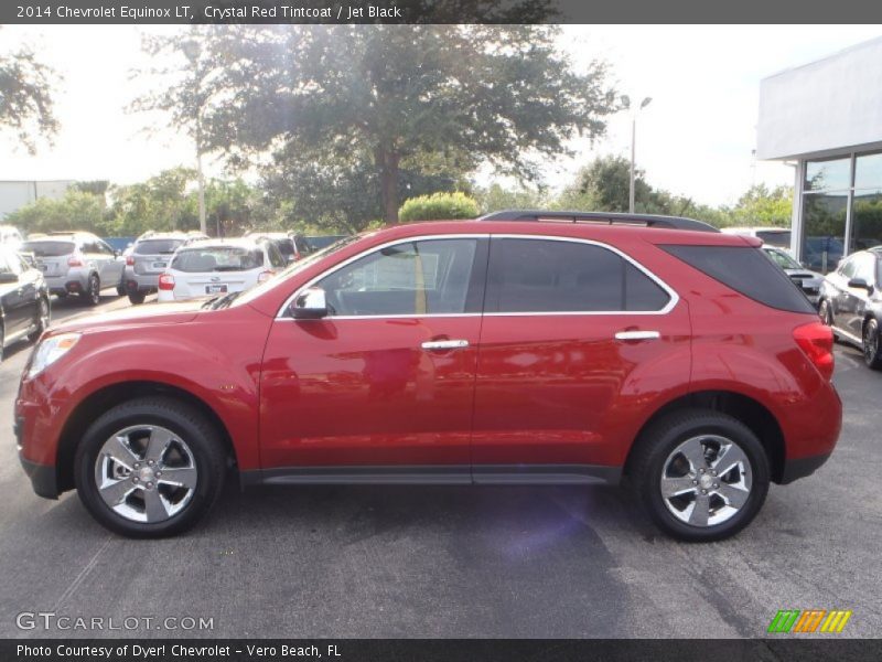 Crystal Red Tintcoat / Jet Black 2014 Chevrolet Equinox LT