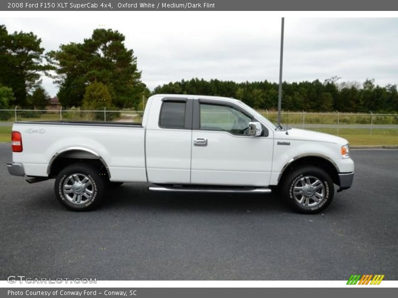 Oxford White / Medium/Dark Flint 2008 Ford F150 XLT SuperCab 4x4