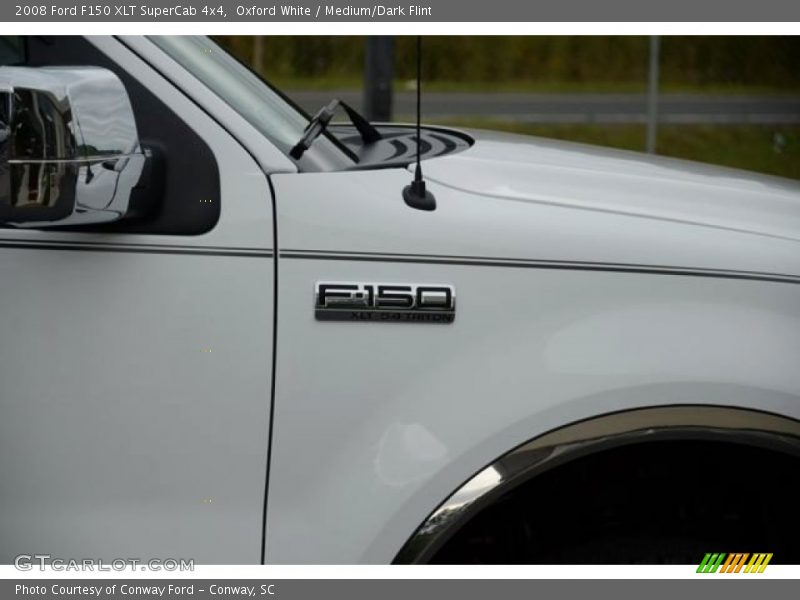 Oxford White / Medium/Dark Flint 2008 Ford F150 XLT SuperCab 4x4