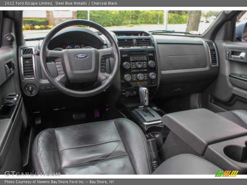 Steel Blue Metallic / Charcoal Black 2012 Ford Escape Limited