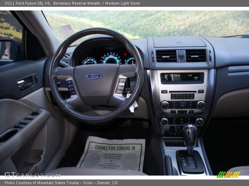 Bordeaux Reserve Metallic / Medium Light Stone 2011 Ford Fusion SEL V6