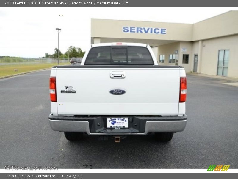 Oxford White / Medium/Dark Flint 2008 Ford F150 XLT SuperCab 4x4