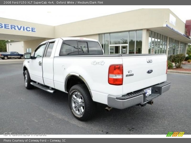 Oxford White / Medium/Dark Flint 2008 Ford F150 XLT SuperCab 4x4