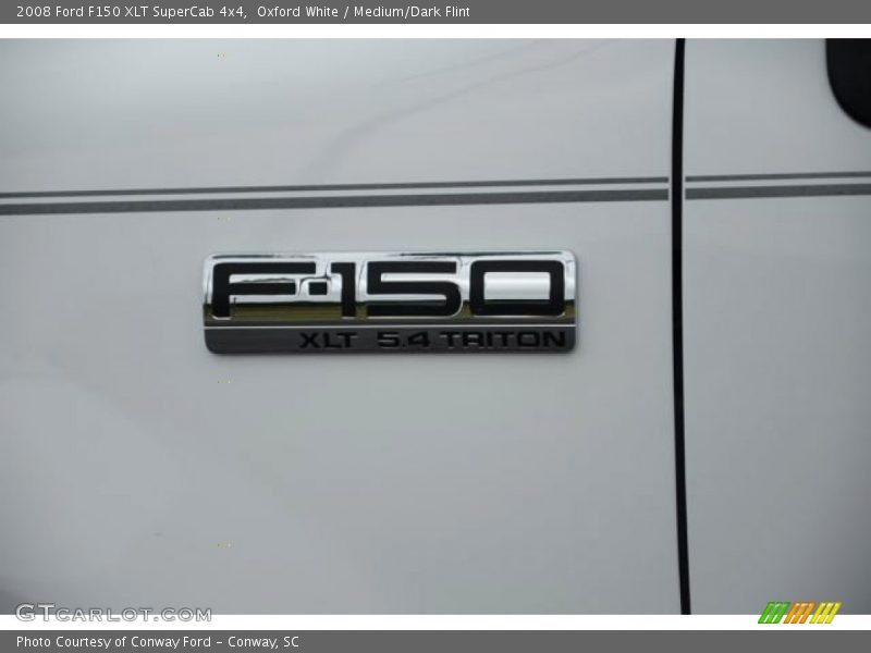 Oxford White / Medium/Dark Flint 2008 Ford F150 XLT SuperCab 4x4