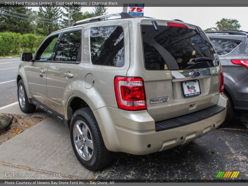 Gold Leaf Metallic / Charcoal Black 2012 Ford Escape Limited