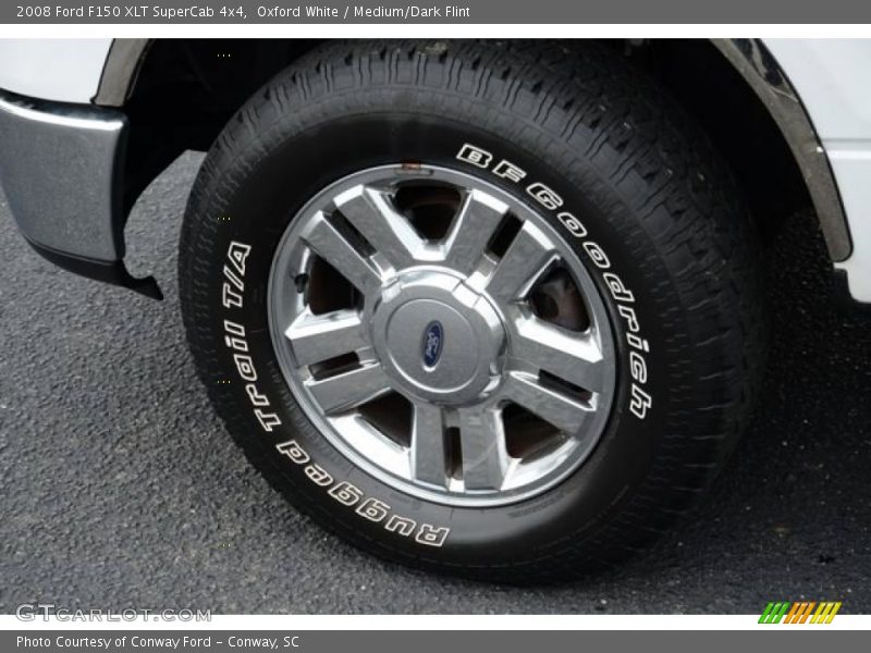 Oxford White / Medium/Dark Flint 2008 Ford F150 XLT SuperCab 4x4