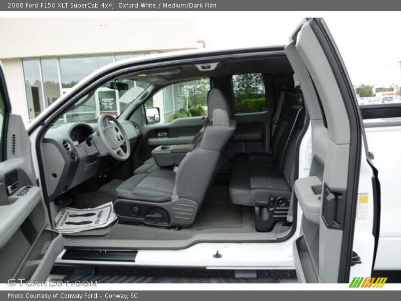 Oxford White / Medium/Dark Flint 2008 Ford F150 XLT SuperCab 4x4