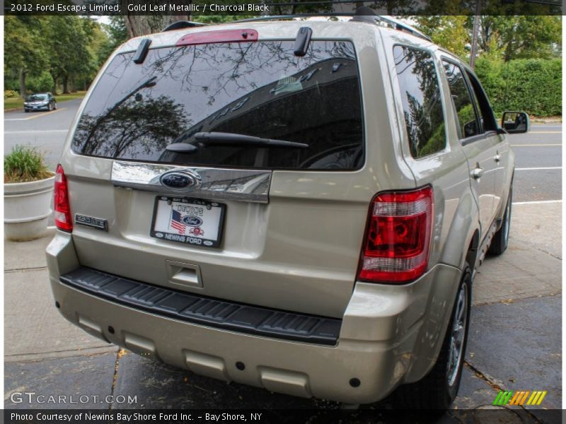 Gold Leaf Metallic / Charcoal Black 2012 Ford Escape Limited