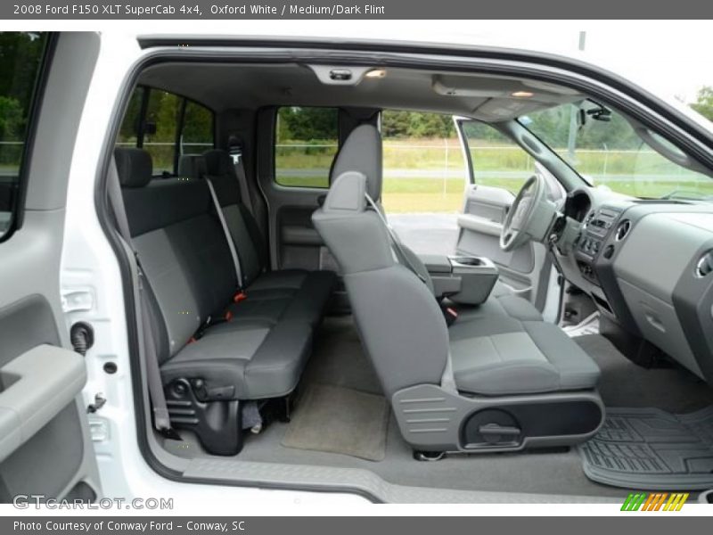Oxford White / Medium/Dark Flint 2008 Ford F150 XLT SuperCab 4x4