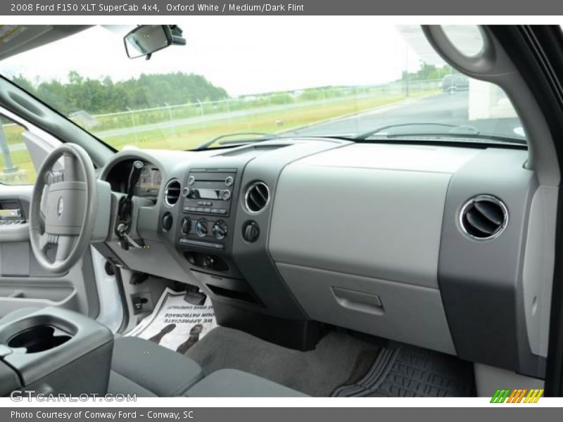 Oxford White / Medium/Dark Flint 2008 Ford F150 XLT SuperCab 4x4