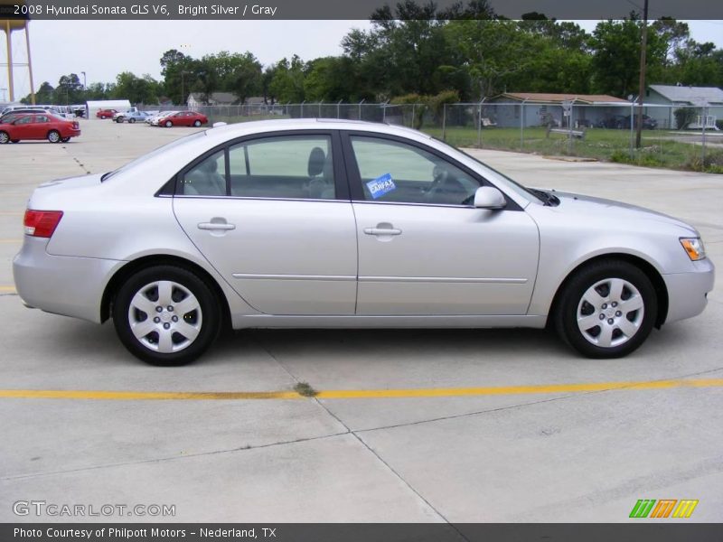 Bright Silver / Gray 2008 Hyundai Sonata GLS V6