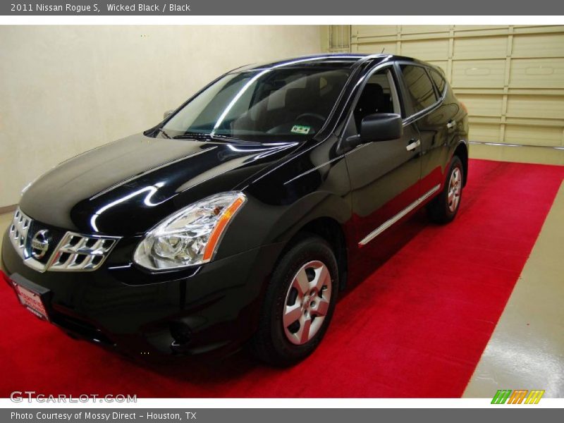 Wicked Black / Black 2011 Nissan Rogue S